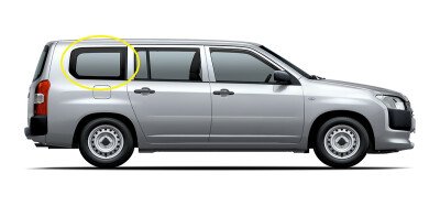 Стекло боковое TOYOTA PROBOX 2003- (NCP50) SW/RH/X 
Бренд: BSG