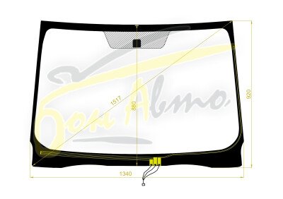 Стекло лобовое SUBARU TREZIA 2010-2016 (NCP120-RHD) обогрев щеток 
Бренд: КМК с синей полосой