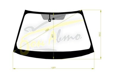 Стекло лобовое DAIHATSU MEBIUS 2013- (ZVW40) 
Бренд: BENSON с серой полосой