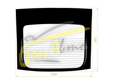 Стекло заднее с обогревом TOYOTA PRIUS PHV 2022- (MXWH60) 
Бренд: BENSON Тонированное