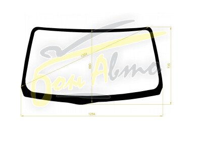 Стекло лобовое SUZUKI MR WAGON 2011-2016 (MF33-RHD) 
Бренд: BENSON с синей полосой