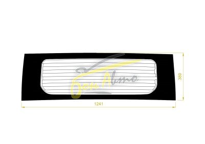 Стекло заднее с обогревом DAIHATSU TAFT 2020- (LA900) молдинг, 
Бренд: BENSON Тонированное