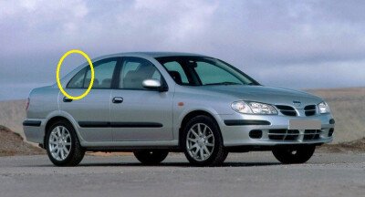 Стекло боковое NISSAN ALMERA 2000-2006 (N16) 4d RQ/RH 
Бренд: NISSAN
