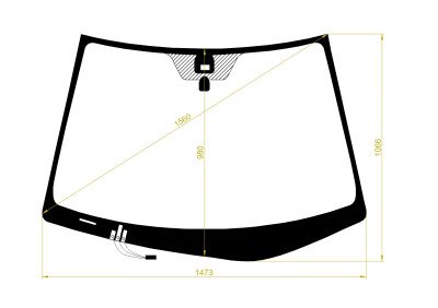 Стекло лобовое LEXUS RX 2003-2008 (XU30-LHD) обогрев щеток, место под датчик дождя, 
Бренд: ZDG