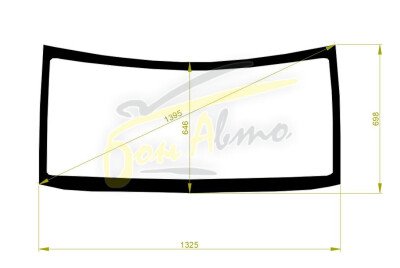 Стекло лобовое HONDA N-BOX 2011-2017 (JF1-2) 
Бренд: BENSON с синей полосой