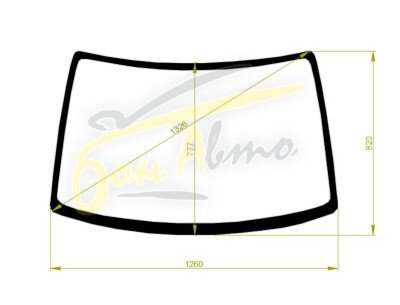 Стекло лобовое MAZDA AZ-WAGON 1999-2003 (MC21S) 
Бренд: BSG с зеленой полосой