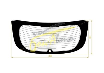 Стекло заднее с обогревом FORD FOCUS 2011-2018 (CB8-5d h/b) 1 отверстие 
Бренд: КМК