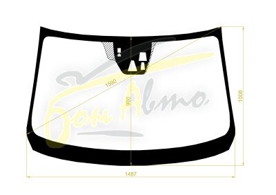 Стекло лобовое MAZDA 6 2012- (GJ-LHD-4d sed) место под 3 камеры, место под датчик дождя, 
Бренд: КДМ с синей полосой