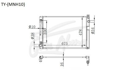Радиатор TOYOTA ALPHARD 2002-2008 (MNH10) (1MZ) 
Бренд: TONGSHI AL16AT