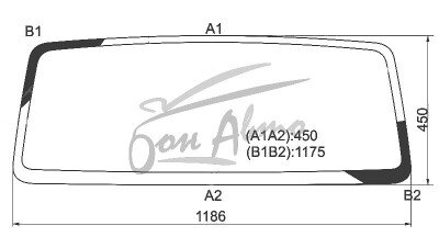 Стекло лобовое SUZUKI SAMURAI 1990-1998 (JA1#) 
Бренд: BENSON с синей полосой