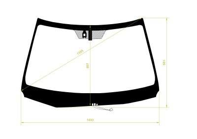 Стекло лобовое LEXUS NX 2015-2021 (AGZ10-RHD) обогрев щеток, место под датчик дождя, антенна, 
Бренд: BENSON с синей полосой