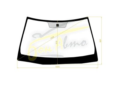 Стекло лобовое TOYOTA CROWN 2003-2008 (GS180-RHD) 
Бренд: BSG