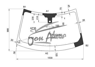 Стекло лобовое LAND ROVER RANGE ROVER EVOQUE 2011-2018 (L538) место под датчик дождя 
Бренд: BSG