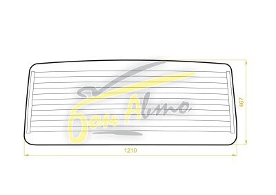 Стекло заднее с обогревом UAZ PATRIOT 2014- (3163) 
Бренд: КМК