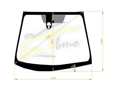 Стекло лобовое HONDA SHUTTLE 2015- (GP8-RHD-5d) обогрев щеток, место под 2 камеры, 
Бренд: BENSON с синей полосой
