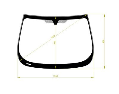 Стекло лобовое FORD ECOSPORT 2013- (B515) 
Бренд: BENSON с синей полосой