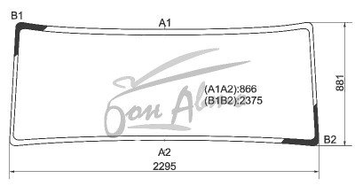 Стекло лобовое SCANIA 5-SERIES 2004- (R/P/G/T-2295*881*2375) 
Бренд: ZDG