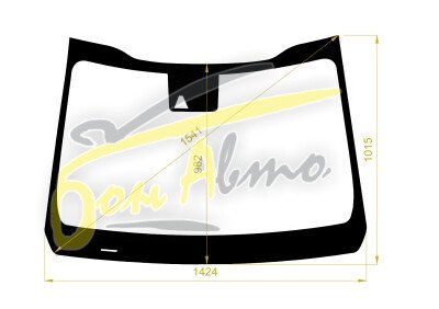 Стекло лобовое JAC JS4 2022- (X4) место под 1 камеру молдинг, 
Бренд: BENSON
