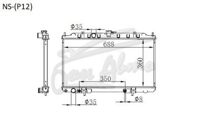 Радиатор MAZDA FAMILIA 1999-2006 (Y11)(wag*35) (QR20) 
Бренд: TONGSHI PL16AT