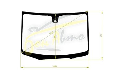 Стекло лобовое DAIHATSU MOVE 2014-2023 (LA150-RHD) место под 1 камеру 
Бренд: ZDG с синей полосой