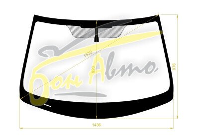 Стекло лобовое NISSAN SKYLINE 2014- (V37-4d sed) молдинг, фурнитура, 
Бренд: FYG