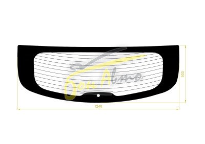 Стекло заднее с обогревом NISSAN DUALIS 2006-2014 (J10) 1 отверстие 
Бренд: BSG Тонированное