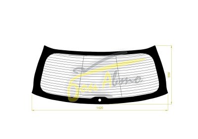 Стекло заднее с обогревом AUDI Q7 2015- (4MB) 1 отверстие антенна, 
Бренд: FYG