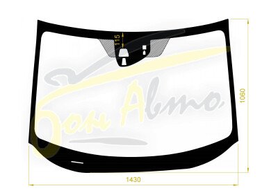 Стекло лобовое HONDA HR-V 2014-2021 (RU1-RHD) место под 2 камеры, место под датчик дождя, 
Бренд: ZDG с синей полосой