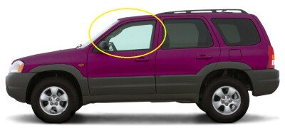 Стекло боковое MAZDA TRIBUTE 2000-2007 EP 2 отверстия FD/LH 
Бренд: BSG