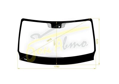 Стекло лобовое RENAULT MASTER 2010- (LHD) место под датчик дождя 
Бренд: КМК с синей полосой