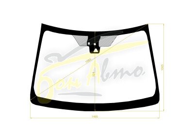 Стекло лобовое DAIHATSU ALTIS 2011-2017 (ACV50N-RHD) место под 1 камеру, место под датчик дождя, фурнитура, 
Бренд: BENSON с синей полосой