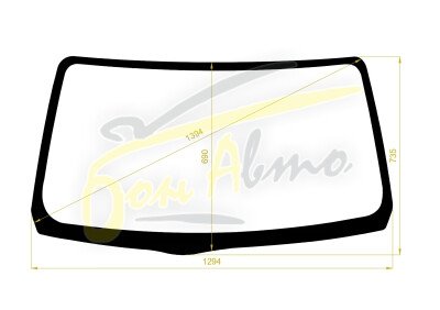 Стекло лобовое NISSAN MOCO 2011-2016 (MG33-RHD) 
Бренд: BENSON с синей полосой