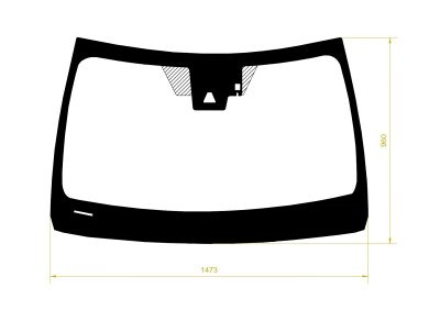 Стекло лобовое LEXUS ES 2018- (GSV70-RHD) место под 1 камеру, место под датчик дождя, молдинг, фурнитура, 
Бренд: BENSON с синей полосой