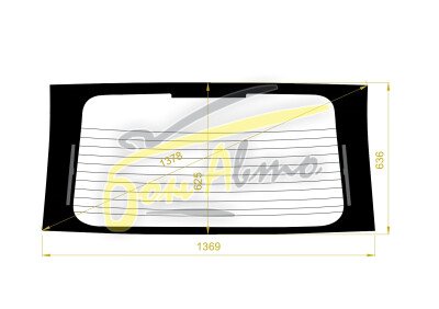 Стекло заднее с обогревом ACURA MDX 2000-2006 (YD1) 
Бренд: BSG