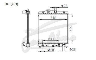 Радиатор HONDA CIVIC 1995-2000 (EK2-4)(3d h/b) (D13-15) 
Бренд: TONGSHI PL26AT