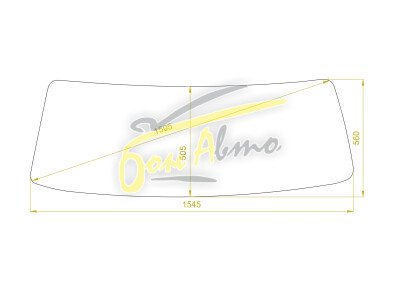 Стекло лобовое GAZ 4301 1992-1995 () 
Бренд: BENSON с синей полосой