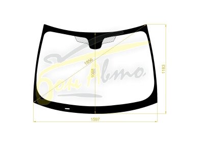 Стекло лобовое Fiat SCUDO 2007- () молдинг, 
Бренд: BENSON