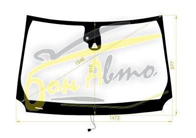 Стекло лобовое JEEP COMPASS 2017- (MK-LHD-2022) обогрев щеток, место под 1 камеру, место под датчик дождя, молдинг, 
Бренд: BENSON