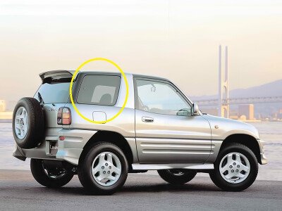 Стекло боковое TOYOTA RAV 4 1994-2000 (SXA1#) 3d SW/RH/X 
Бренд: BSG Тонированное