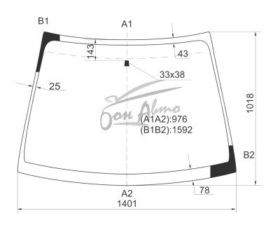 Стекло лобовое MITSUBISHI COLT PLUS 2004-2013 (Z20) 
Бренд: BENSON