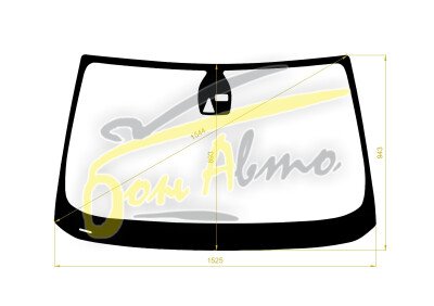 Стекло лобовое BMW 5-SERIES 2003-2010 (E61-2008-5d wag) место под 1 камеру, место под датчик дождя, 
Бренд: BENSON с синей полосой