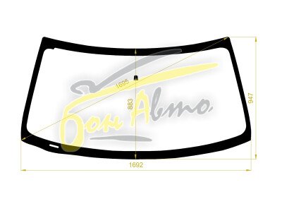 Стекло лобовое LINCOLN NAVIGATOR 2003- (U228,U326) 
Бренд: BSG с зеленой полосой