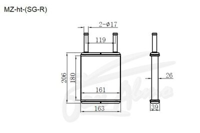 Радиатор отопителя MAZDA BONGO FRIENDEE 1995-2005 (SG)(задний) 
Бренд: TONGSHI AL26