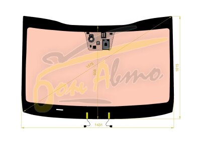 Стекло лобовое KIA XCEED 2019- (LHD-SUV) полный обогрев, место под 1 камеру, место под датчик дождя, место под датчик влажности, молдинг, фурнитура, 
Бренд: BENSON