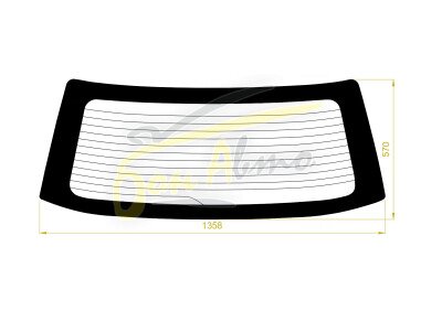 Стекло заднее с обогревом MITSUBISHI OUTLANDER 2001-2008 (CU2-5W) 
Бренд: BSG