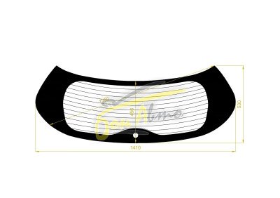 Стекло заднее с обогревом SUZUKI SX4 2014- (YA22) 1 отверстие 
Бренд: BENSON