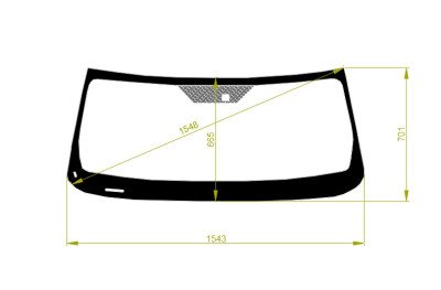 Стекло лобовое JEEP CHEROKEE 2007-2013 (KK-LHD) место под датчик дождя 
Бренд: BENSON