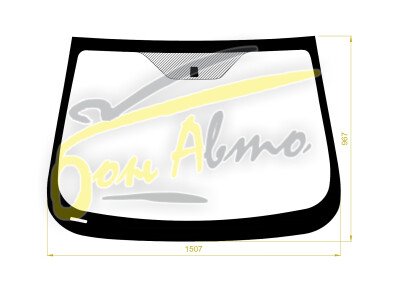 Стекло лобовое CHANGAN ALSVIN 2018- (LHD) молдинг, 
Бренд: BENSON