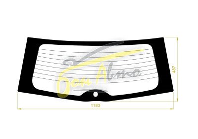 Стекло заднее с обогревом DAIHATSU TERIOS 2006- (J200) 1 отверстие 
Бренд: BSG