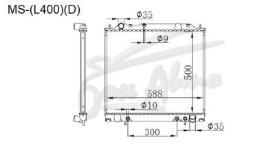 Радиатор MITSUBISHI SPACE GEAR 1994-2007 (PA4W) (4M40,4D56,4G64) 
Бренд: TONGSHI AL32AT